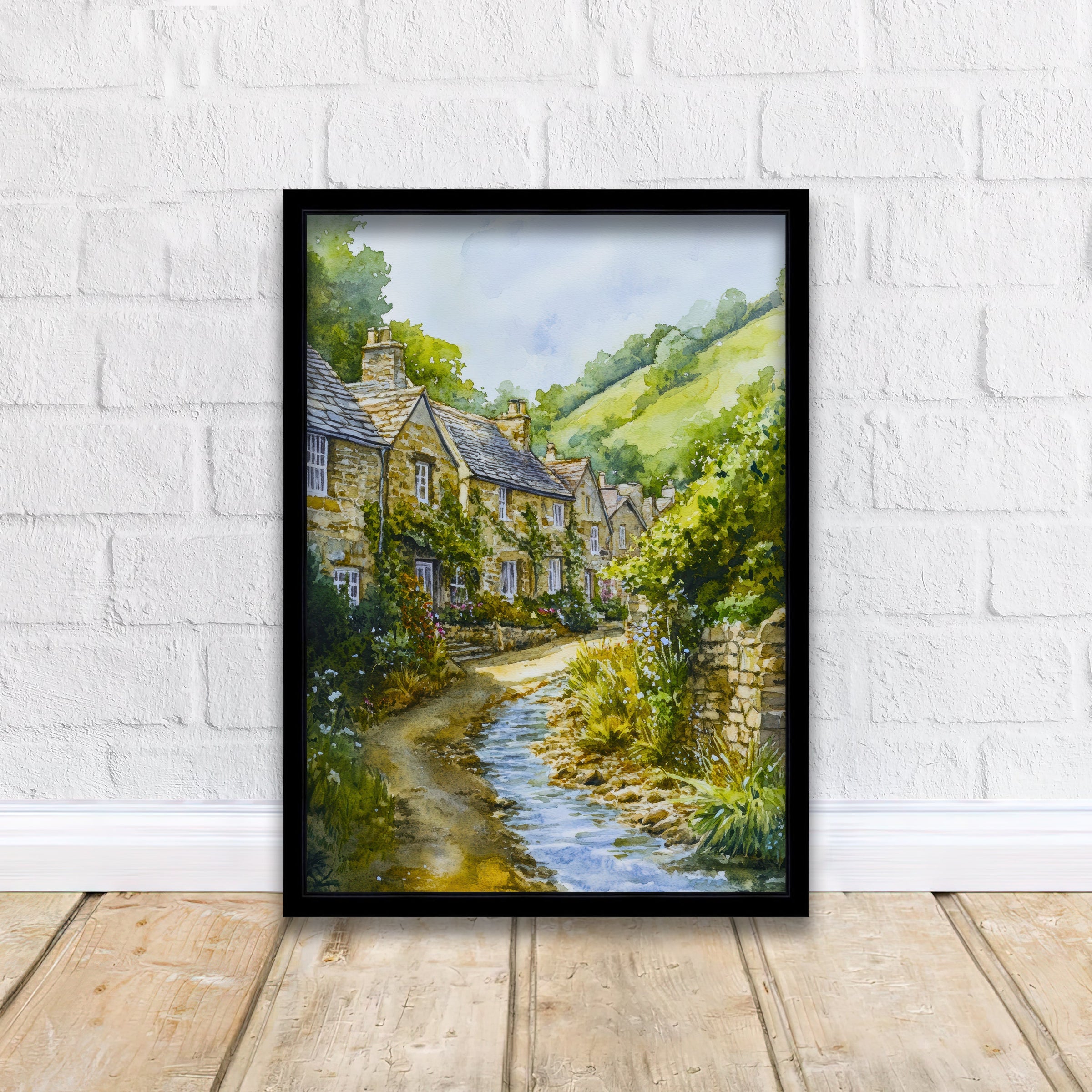 Derbyshire Travel Posters – Scenic Wall Art of England’s Peak District and Countryside Charm