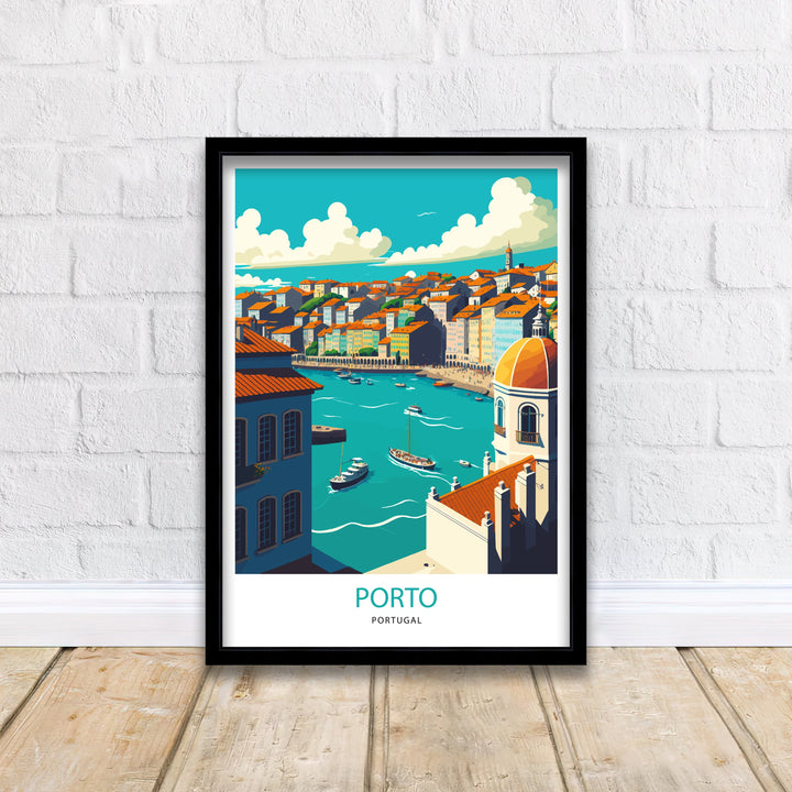 Porto Portugal Travel Poster, Art Poster , Wall Art, Art Poster