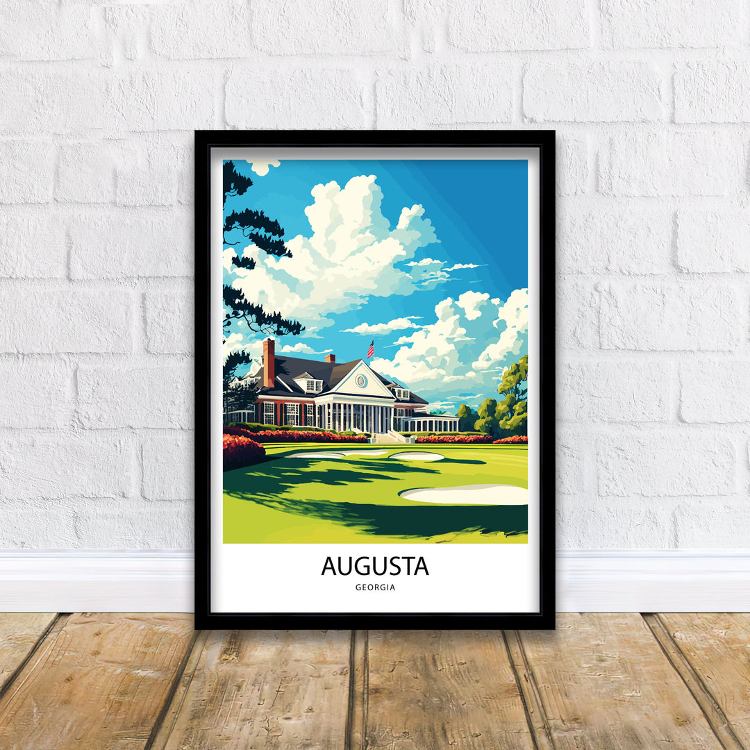 Augusta National Golf Club, Wall Art, Art Poster, Golf Art Poster