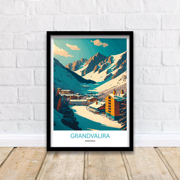 Andorra Ski Poster