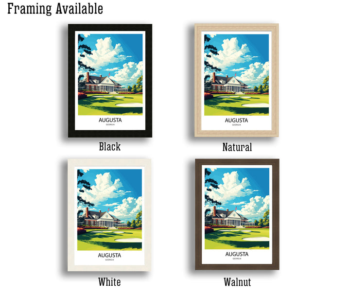 Augusta National Golf Club, Wall Art, Art Poster, Golf Art Poster