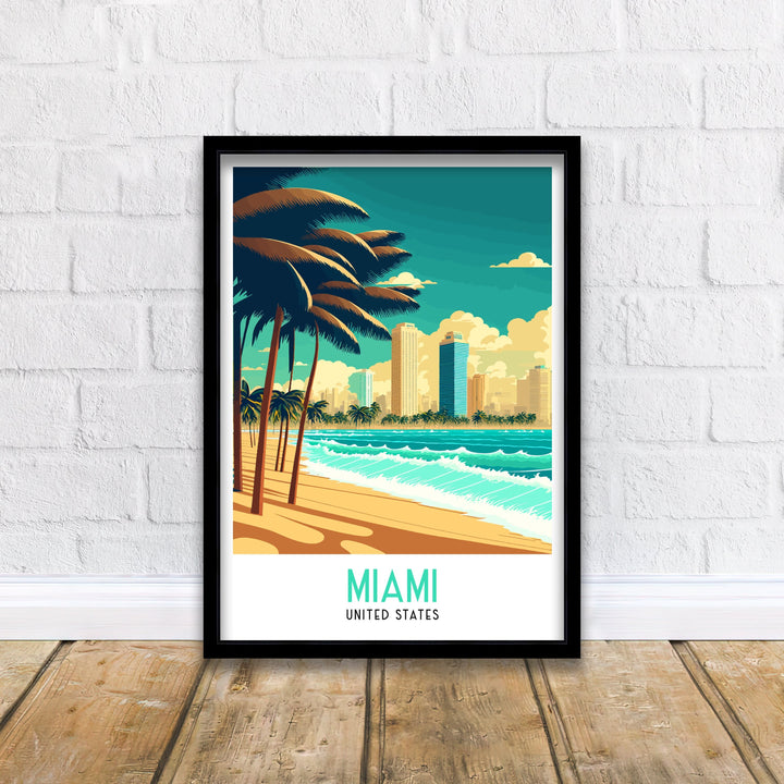Miami Travel Poster