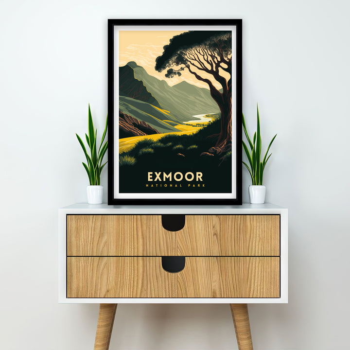 Exmoor National Park Travel Poster