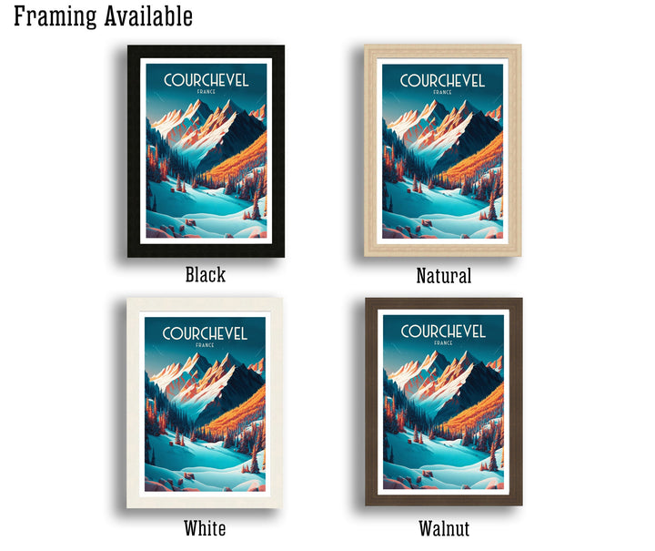 Courchevel Travel Poster