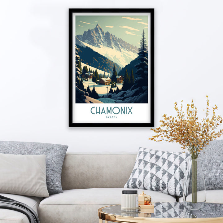 Chamonix Travel Poster