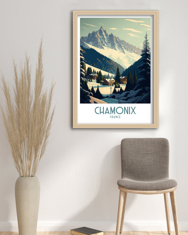 Chamonix Travel Poster