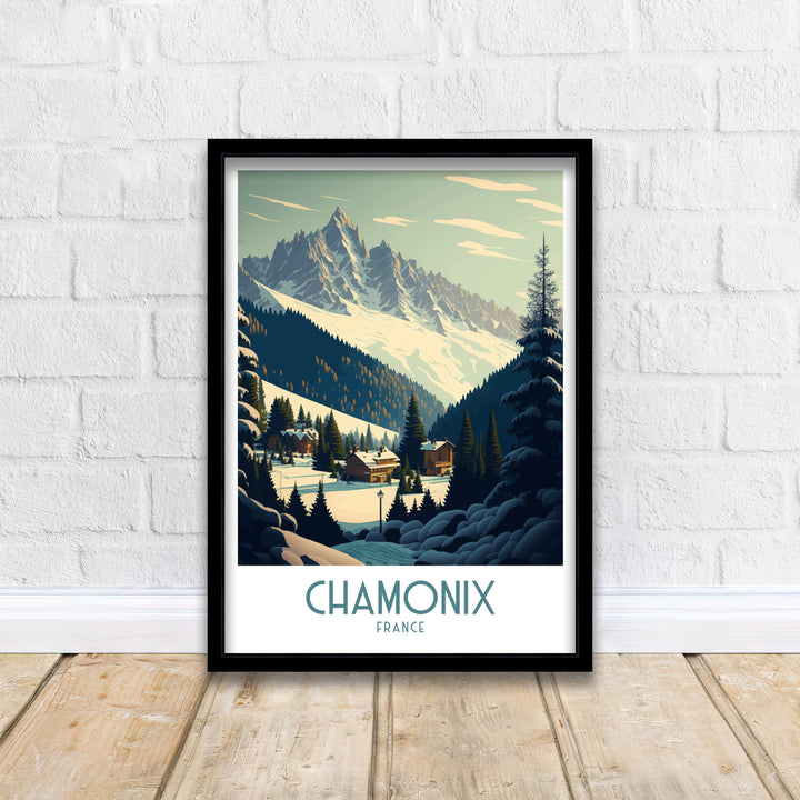 Chamonix Travel Poster