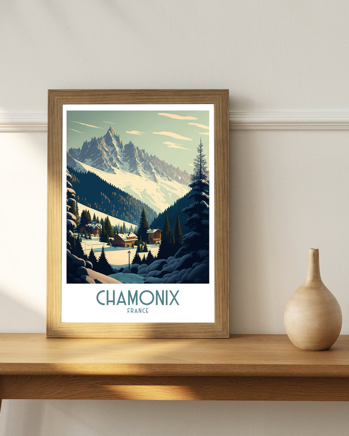 Chamonix Travel Poster