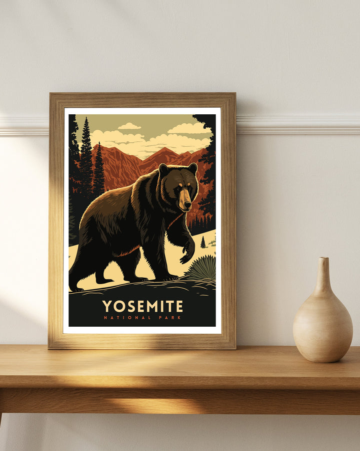 Yosemite National Park Travel Poster