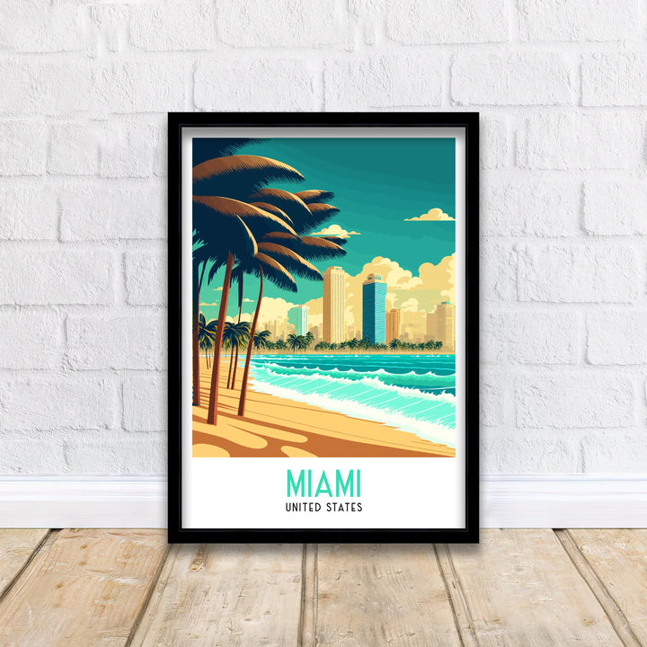 Miami Travel Poster