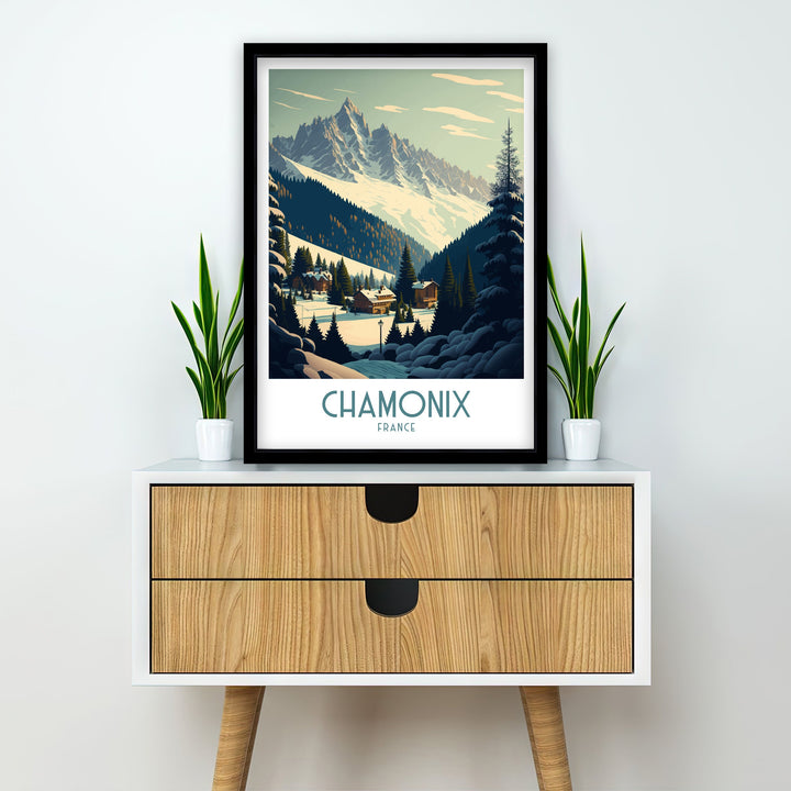 Chamonix Travel Poster