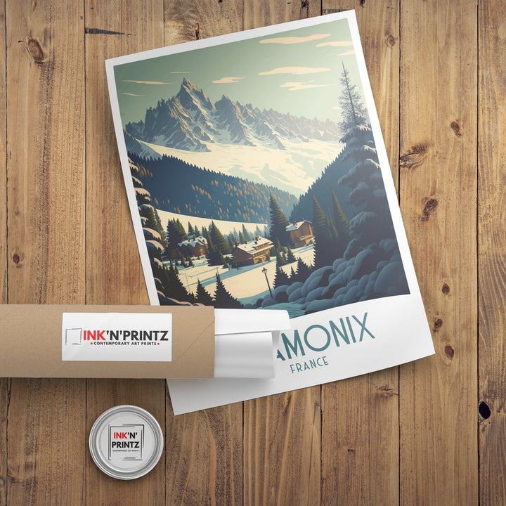 Chamonix Travel Poster