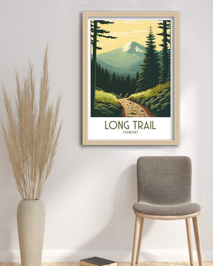 Long Trail Travel Poster