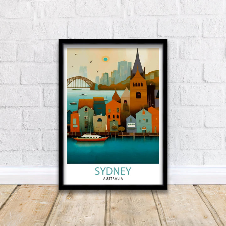 Sydney Australia Travel Poster Sydney