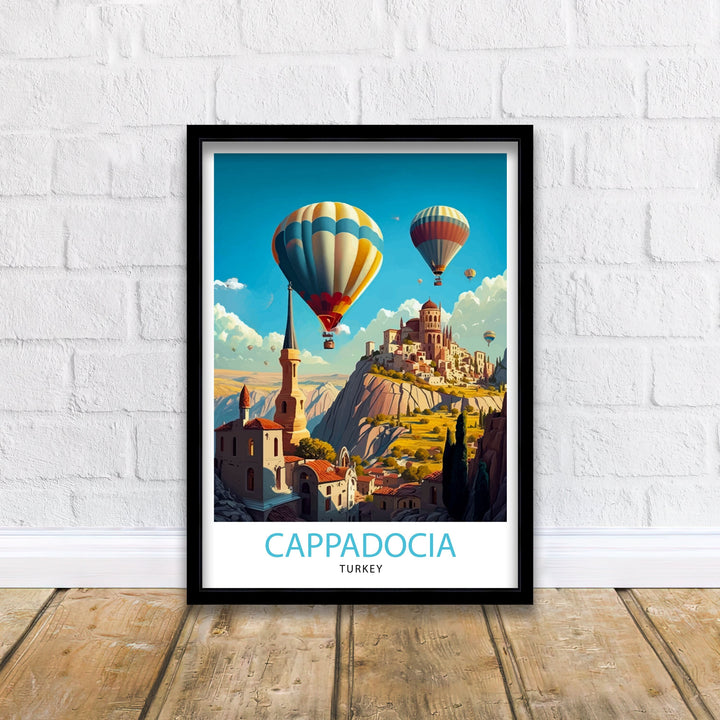 Cappadocia Turkey Travel Poster Cappadocia