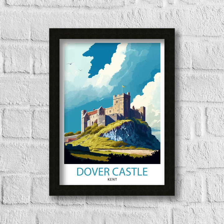 Dover Castle Travel Print Dover Castle Wall Art Dover Castle Illustration Dover Castle Poster Dover Castle Gift Dover Castle Home Decor