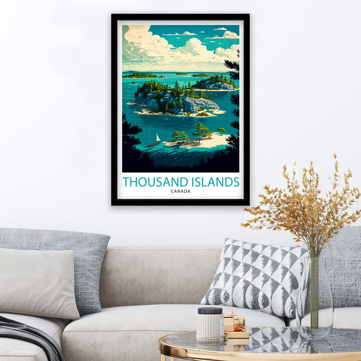 Thousand Islands Canada Travel Poster