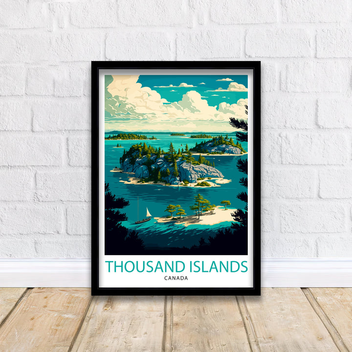 Thousand Islands Canada Travel Poster