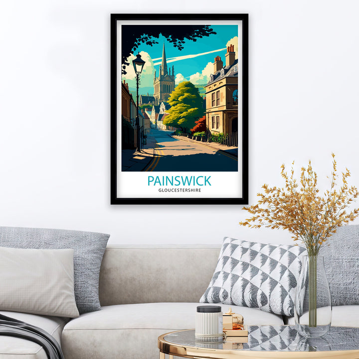 Painswick Glocs Travel Poster Painswick Wall Art Painswick Home Decor Painswick Illustration Travel Poster Gift for Painswick Lover Painswick