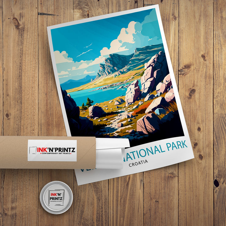 Northern Velebit Travel Poster Croatia