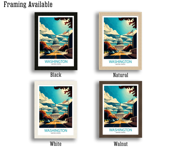 Washington D.C. Travel Poster