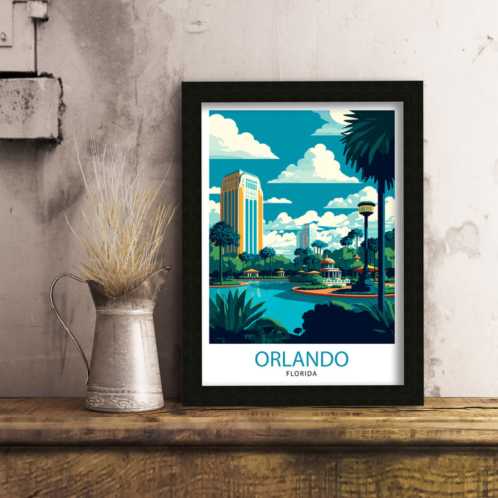 Orlando Florida Travel Poster