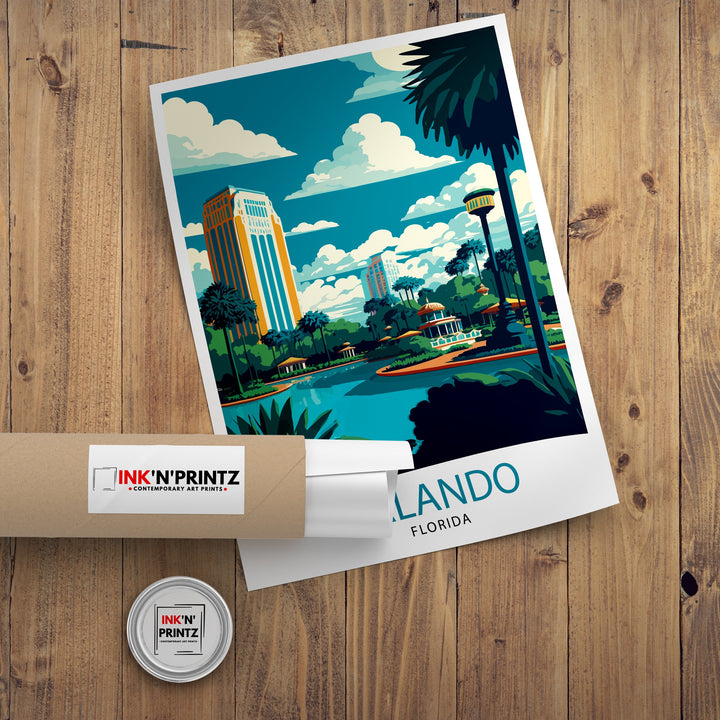Orlando Florida Travel Poster