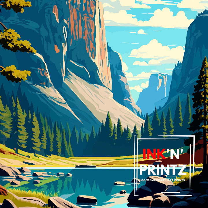Yosemite National Park Travel Poster