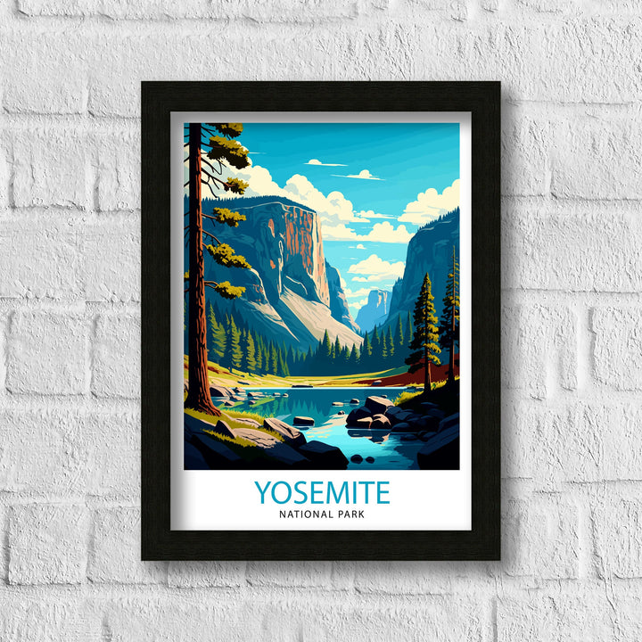 Yosemite National Park Travel Poster