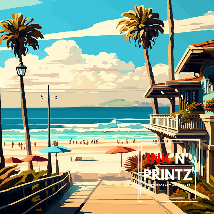 San Clemente California Travel Poster