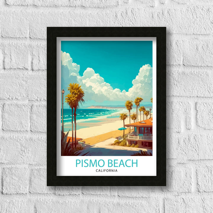 Pismo Beach California Travel Poster
