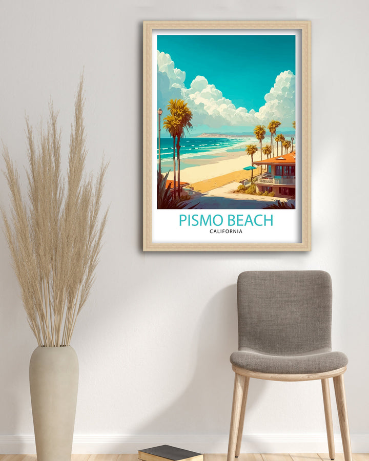 Pismo Beach California Travel Poster