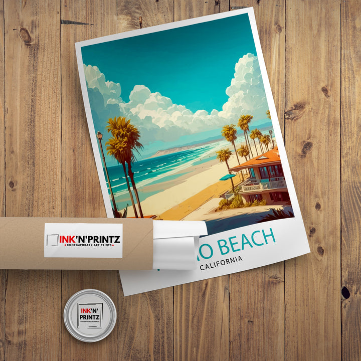 Pismo Beach California Travel Poster