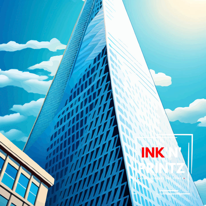 San Francisco Transamerica Pyramid Travel Poster