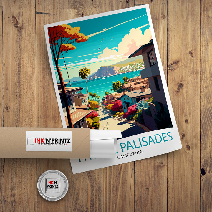 Pacific Palisades Travel Poster