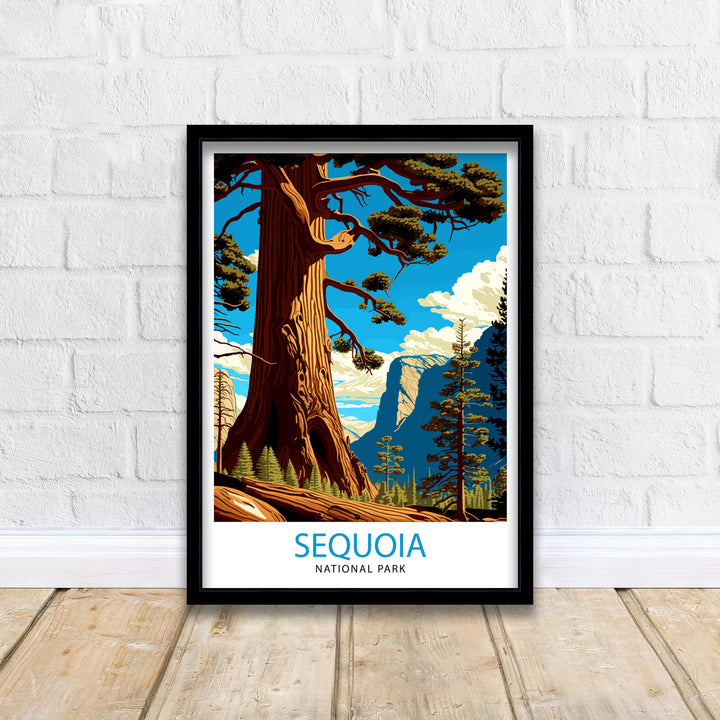 Sequoia National Park Travel Poster