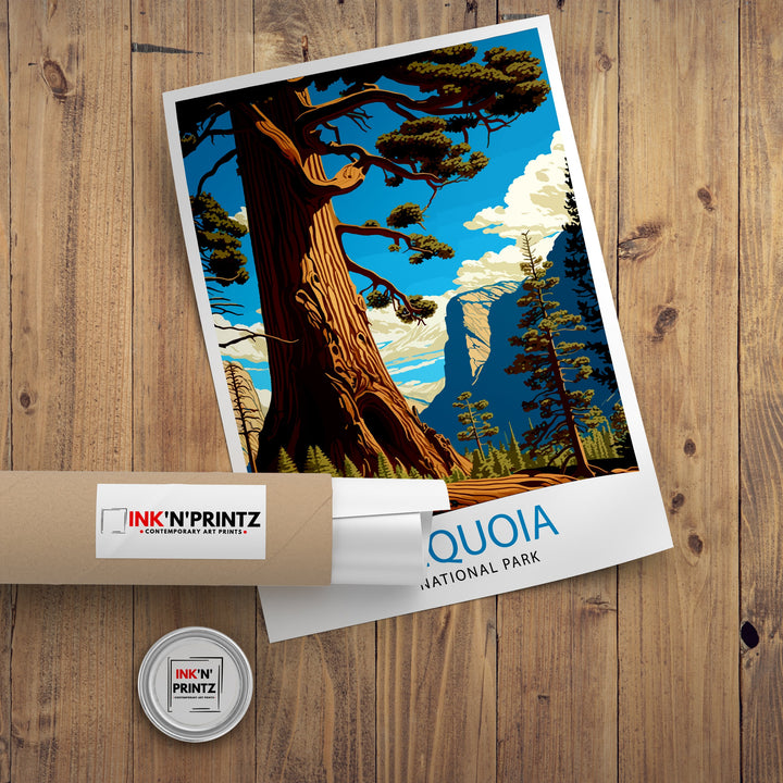 Sequoia National Park Travel Poster