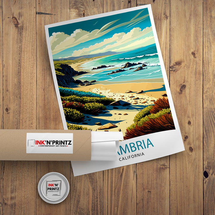 Cambria California Travel Poster