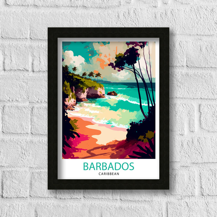 Barbados Print Barbados Poster | Barbados | Travel Poster | Travel Print | Barbados Wall Art | Caribbean Poster | Barbados Art | Caribbean
