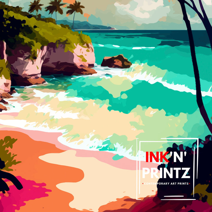 Barbados Print Barbados Poster | Barbados | Travel Poster | Travel Print | Barbados Wall Art | Caribbean Poster | Barbados Art | Caribbean