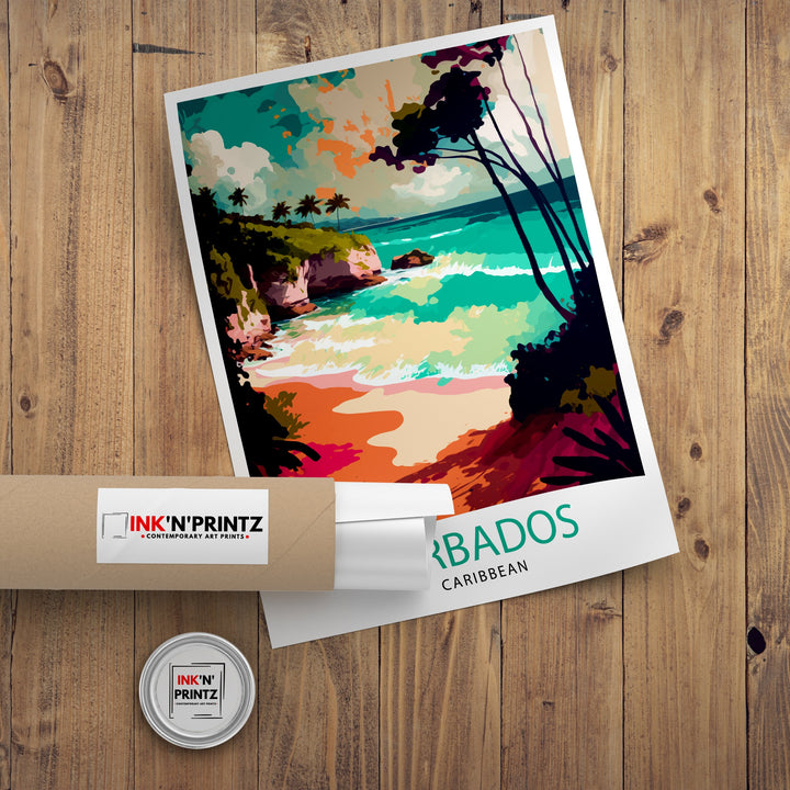 Barbados Print Barbados Poster | Barbados | Travel Poster | Travel Print | Barbados Wall Art | Caribbean Poster | Barbados Art | Caribbean