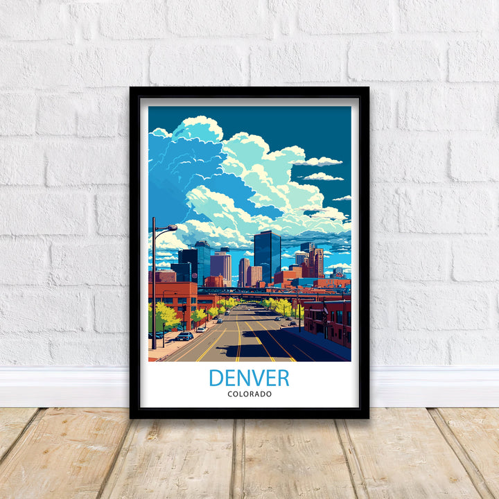 Denver Colorado Travel Poster
