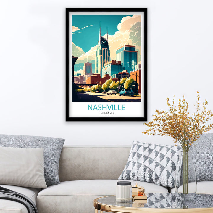 Nashville Travel Poster