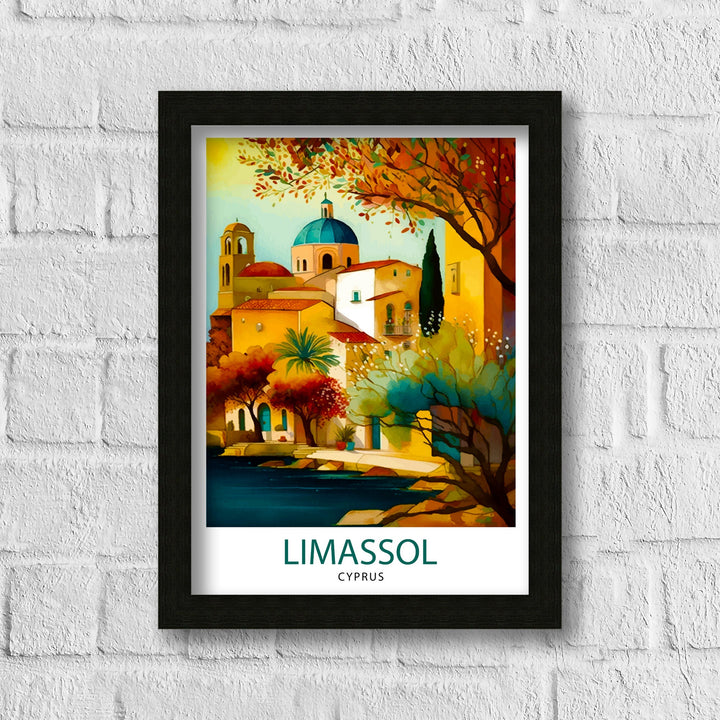 Limassol Cyprus Travel Print Limassol Wall Art Cyprus Travel Poster Mediterranean Home Decor Gift for Travelers