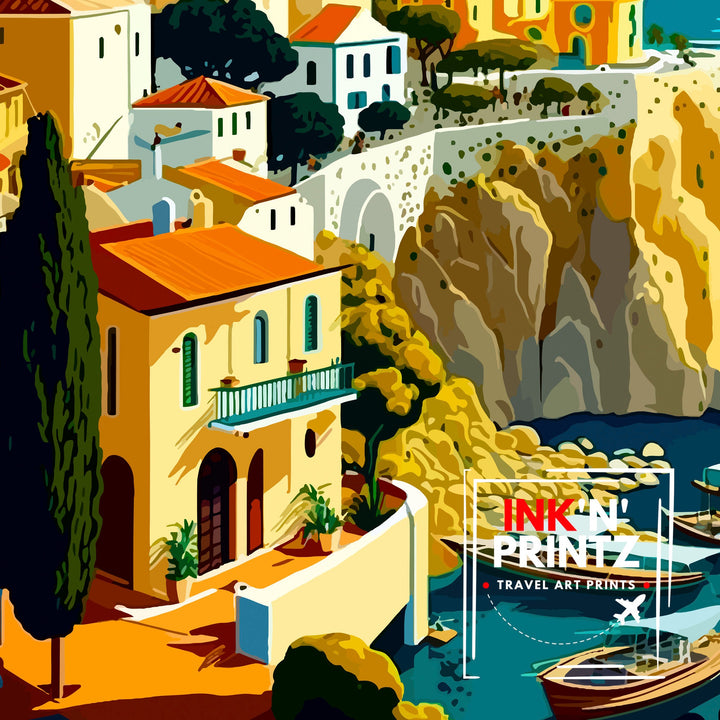 Kyrenia Cyprus Travel Print Kyrenia Wall Art Cyprus Illustration Travel Poster Gift For Kyrenia Cyprus Home Decor