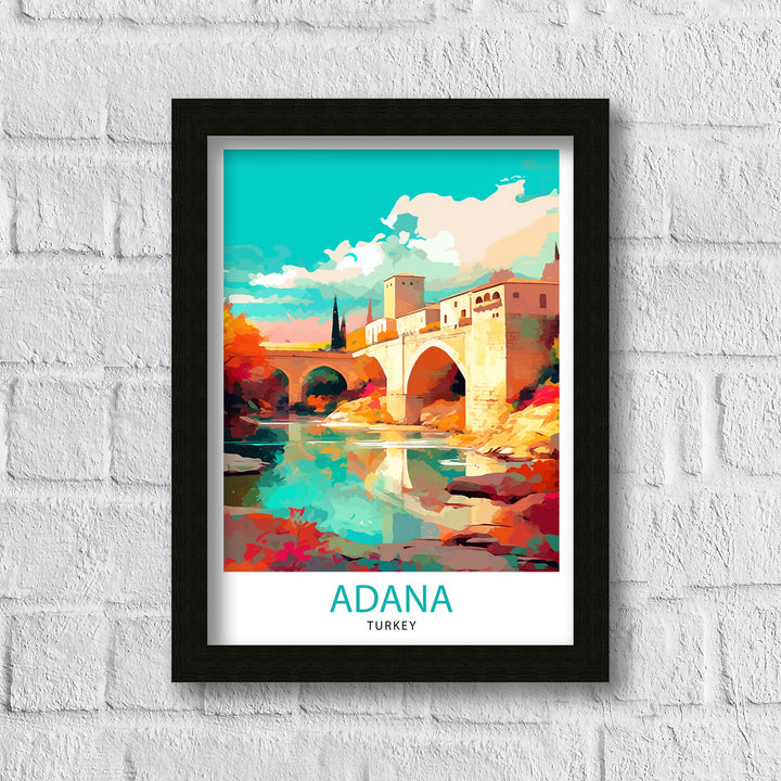 Adana Turkey Travel Poster Adana