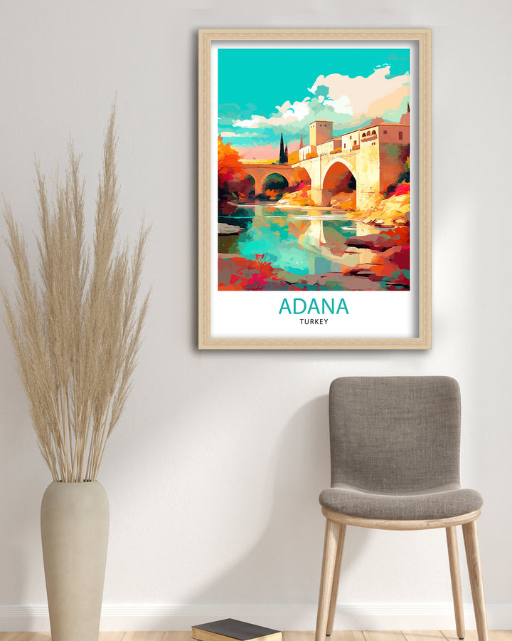 Adana Turkey Travel Poster Adana