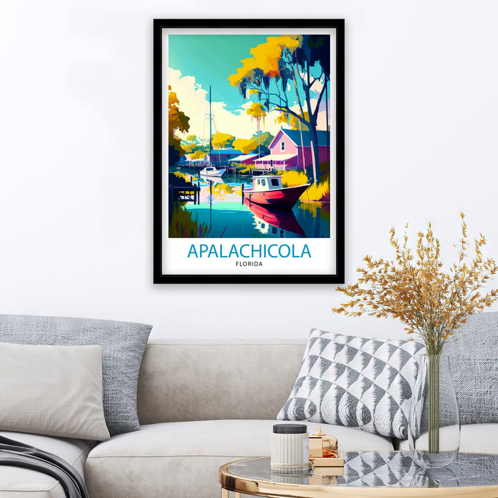 Apalachicola Florida Travel Poster