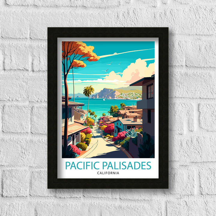 Pacific Palisades Travel Poster
