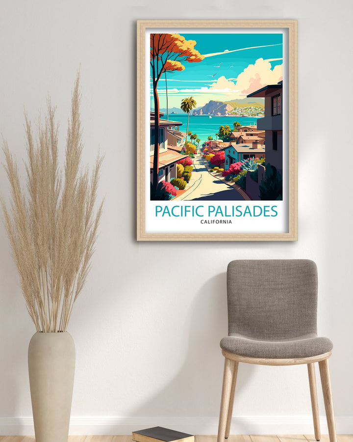 Pacific Palisades Travel Poster